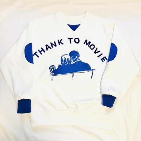 thank to Movieフロッキー文字/リブリメイクスウェット（裏パイル）（M)  ※※営業２〜４日発送