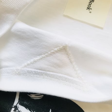 Book GirlリメイクTシャツ（リンガー風）（XL)   ※営業2〜４日で発送！