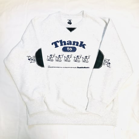 受注商品：SING!DOG!チェックパッチ　裏起毛スウェット（M/XL)※1ヶ月〜1ヶ月半かかります。