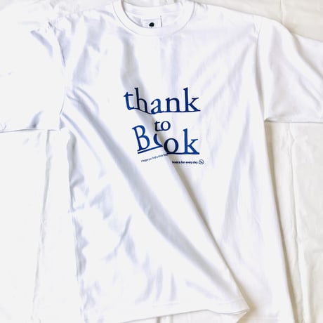 受注：thank to BookTシャツ（S/M/XL) ※1ヶ月〜1ヶ月半ほど頂きます。