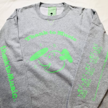 受注商品：thank to Music両面プリントスウェット（XL)※5/25〜6/15発送※土日祝日含まず