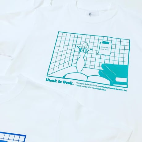 受注商品: 日常Tシャツ（Green/Book)(S/M/XL)