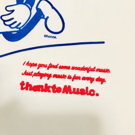受注商品:thank to Music（musical noteC）Tシャツ(S/M/XL)