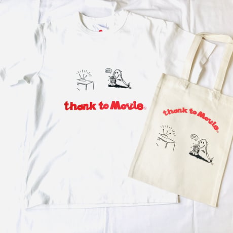 〜5/16まで！¥1100！受注:Movie ghostTシャツ(S/M/XL) &トートセット※5/25〜6/15発送予定です。 ※土日、祝日含まず