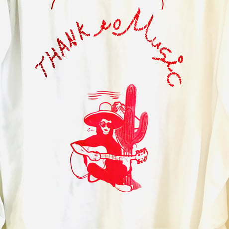 受注商品：thank to MusicロンT（S/M/XL)※特急1週間〜3か月かかります。