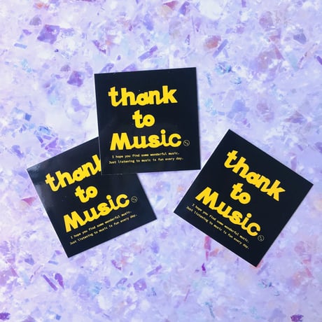 thank to Ｍusic ステッカー