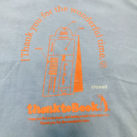 thank to Book蓄光ワンポイントTシャツ  BookStore  Blue Ver. (M)