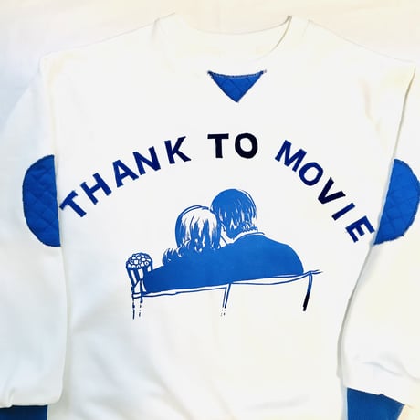 thank to Movieフロッキー文字/リブリメイクスウェット（裏パイル）（M)  ※※営業２〜４日発送