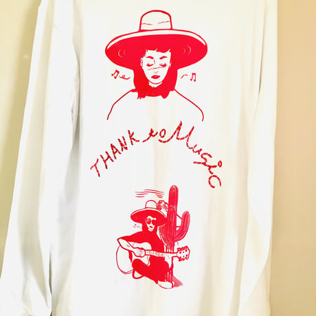 受注商品：thank to MusicロンT（S/M/XL)※特急1週間〜3か月かかります。