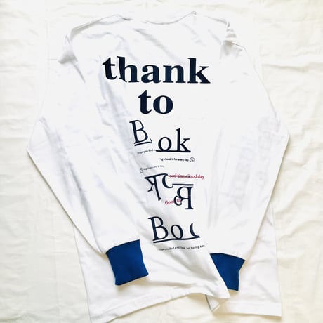 受注商品：thank to  Book   リブリメイクロンT（XL) ※特急1週間〜1か月半かかります。