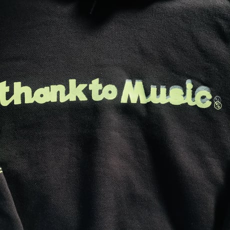 thank to Musicパーカー　Mサイズ  （ブラウン）