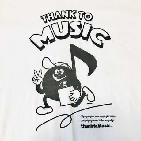 受注商品:thank to Music（musical noteA）Tシャツ(S/M/XL)