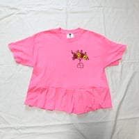 古着リメイク！Movie蛍光ピンクTシャツ※営業2〜4日発送