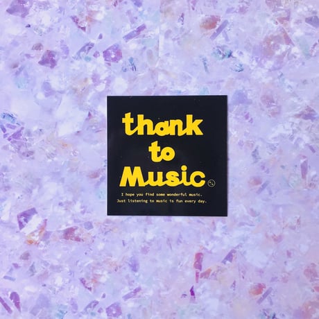 thank to Ｍusic ステッカー