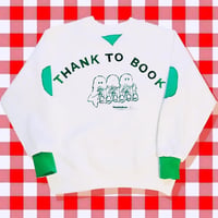 thank to Bookフロッキー文字/リブリメイクスウェット（裏パイル）（M)  ※※営業２〜４日発送