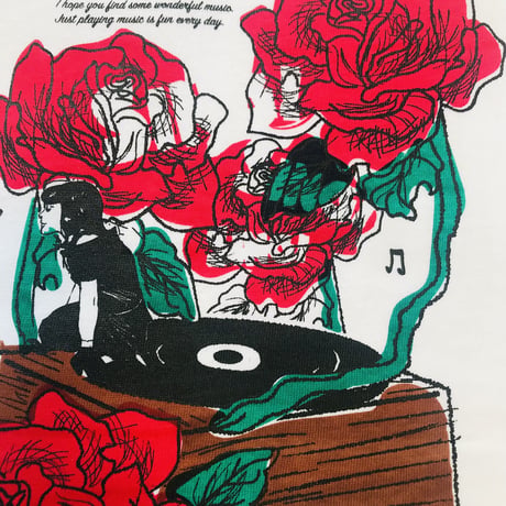 〜5/12まで！受注商品：Rose Record　Tシャツ＆トートSET（S/M/XL)※5/20〜5/31発送