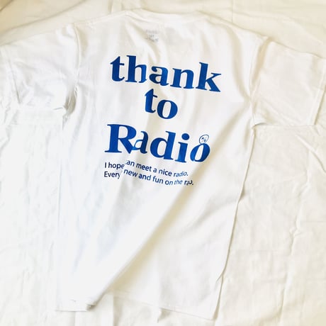受注商品：thank to Radio Tシャツ(M/XL)※営業8〜10日発送の間に発送予定です。※土日、祝日含まず