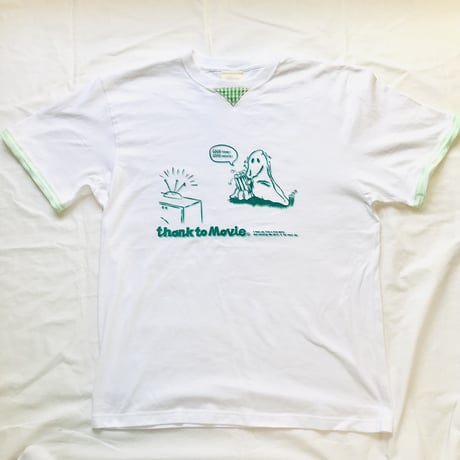 受注商品：Movie ghostリメイクTシャツ（リンガー風）（M/XL) ※8/31〜9/16発送予定