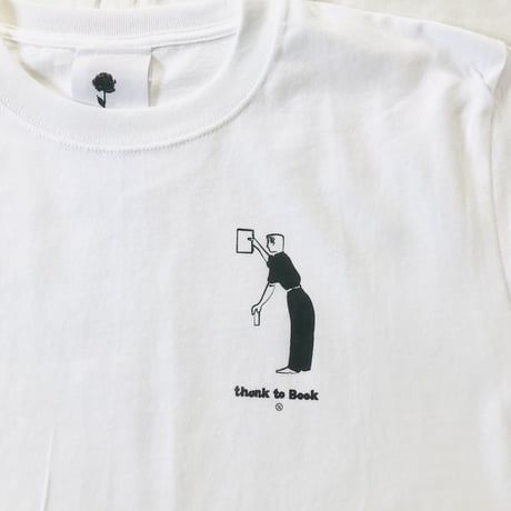 SUMMER  SALE!thank to Movie,BookワンポイントTシャツ（M)