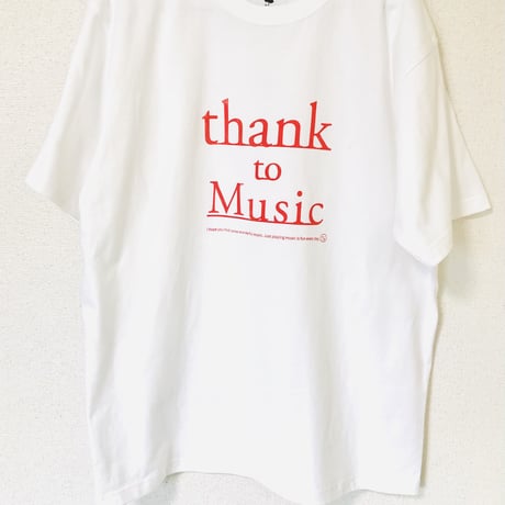thank to MusicTシャツ（XLサイズ）ステッカー付き