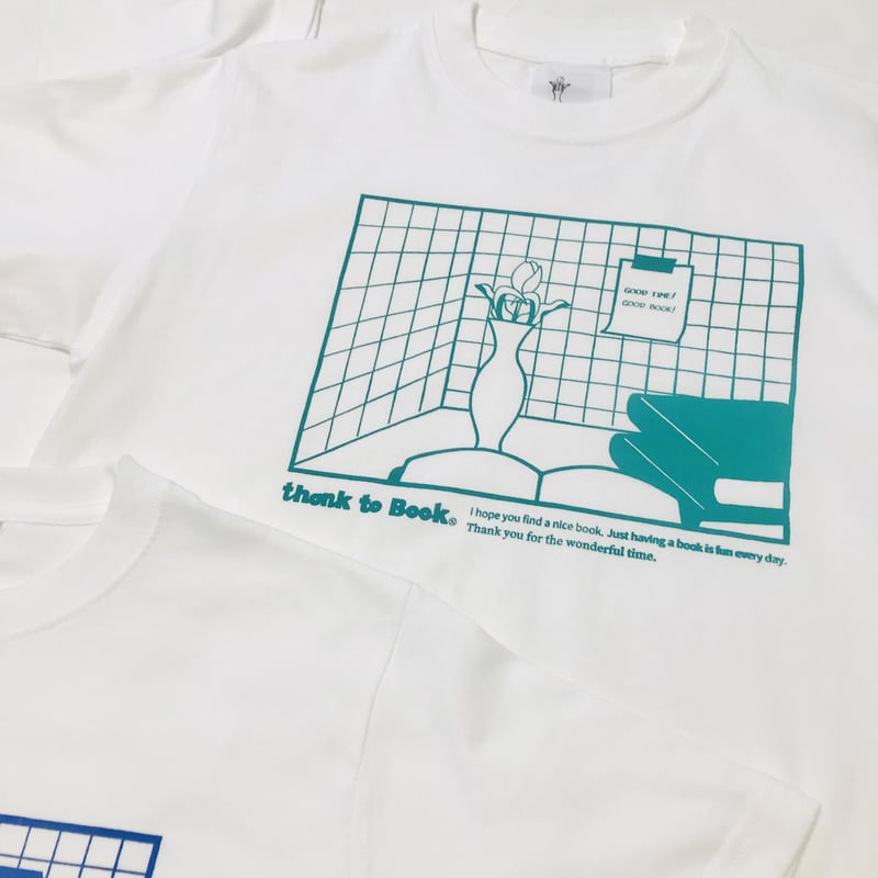 受注商品: 日常Tシャツ（Green/Book)(S/M/XL) | honne