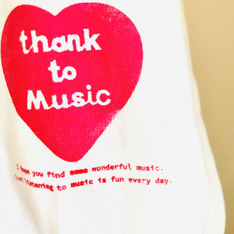 受注商品：thank to MusicロンT（S/M/XL)※特急1週間〜3か月かかります。
