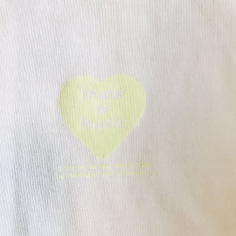 終了しました！受注：thank to Movie,Music Tシャツ(蓄光）（S/M/XL) ※1ヶ月から1ヶ月半ほどお時間頂きます。