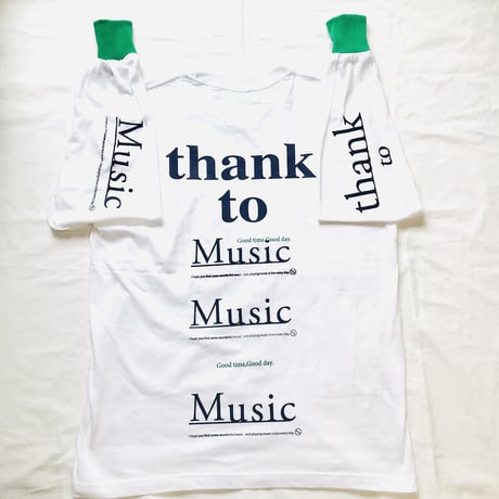 受注商品：thank to  Music    リブリメイクロンT（ XL）※特急1週間〜1か月半かかります。
