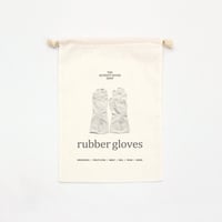 DRAWSTRING BAG／rubber gloves