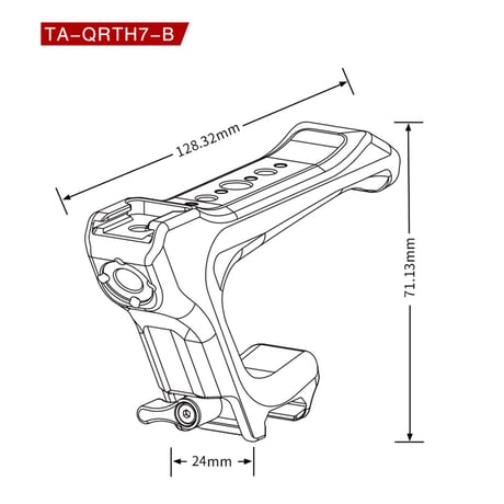 Tiltaing Compact NATO Top Handle - Black (TA-QRTH7-B)