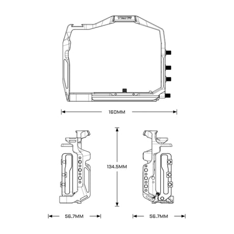 [在庫限り] Nikon Z8用カメラケージ軽量キット Camera Cage for Nikon Z8 Lightweight Kit (TA-T55-A)