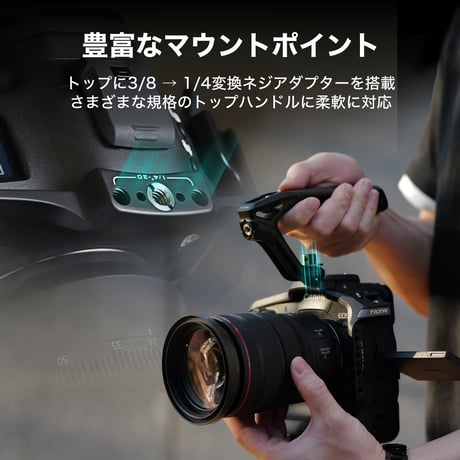 [在庫限り]キヤノン EOS R1用フルカメラケージ ベーシックキット　Camera Cage for Canon R1 Base Kit - Black (TA-T78-A-B)