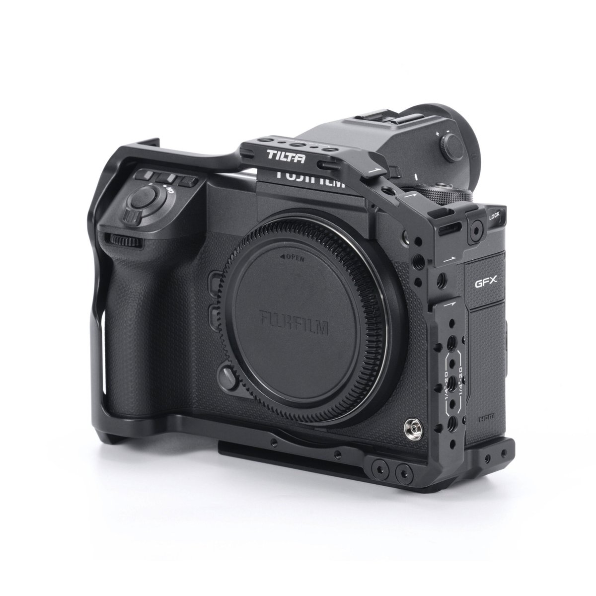 富士フイルム GFX100 II用カメラケージ軽量セット (TA-T62-A-B) | TIL