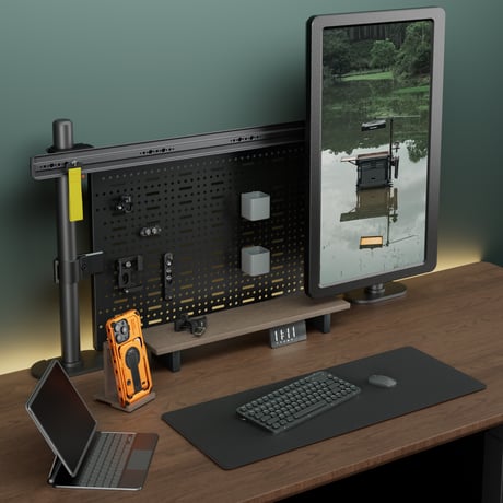 デスクトップモニター用マウントブラケットキット　Desktop Monitor Mounting Bracket Kit (40mm) – Black (TC-DMK-B)