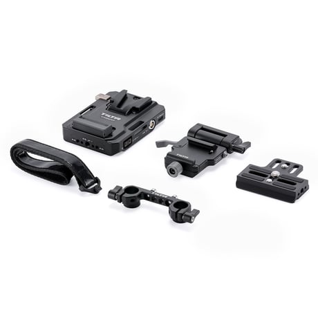 調整式アルカレシーバー付Mini Vマウントバッテリープレート (TA-BTP4K-V-B)