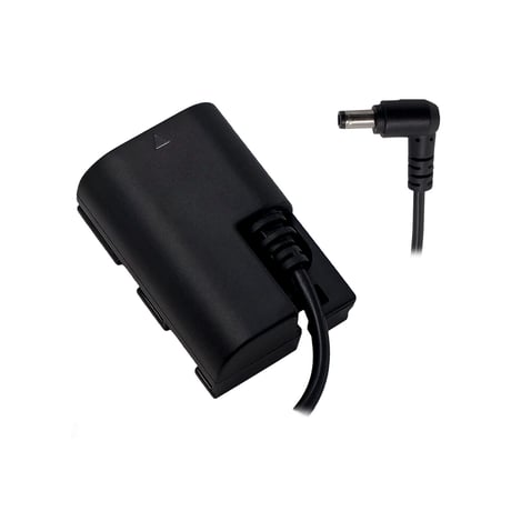 Canon LP-E6 Dummy Battery to  5.5/2.5mm DC Male Cable (DB-LPE6-DCM25)