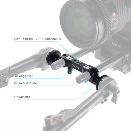 15mm LWS デュアルロゼットアダプター Dual Rosette Adapter (TA-DRA-15-B)