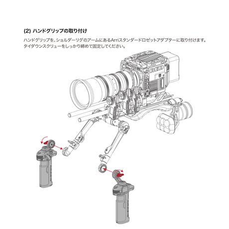Nucleus-M II ハンドグリップ用 Arri スタンダードロゼットアダプター　Hand Grip to Arri Standard Rosette Adapter (WLC-T06-ARA)