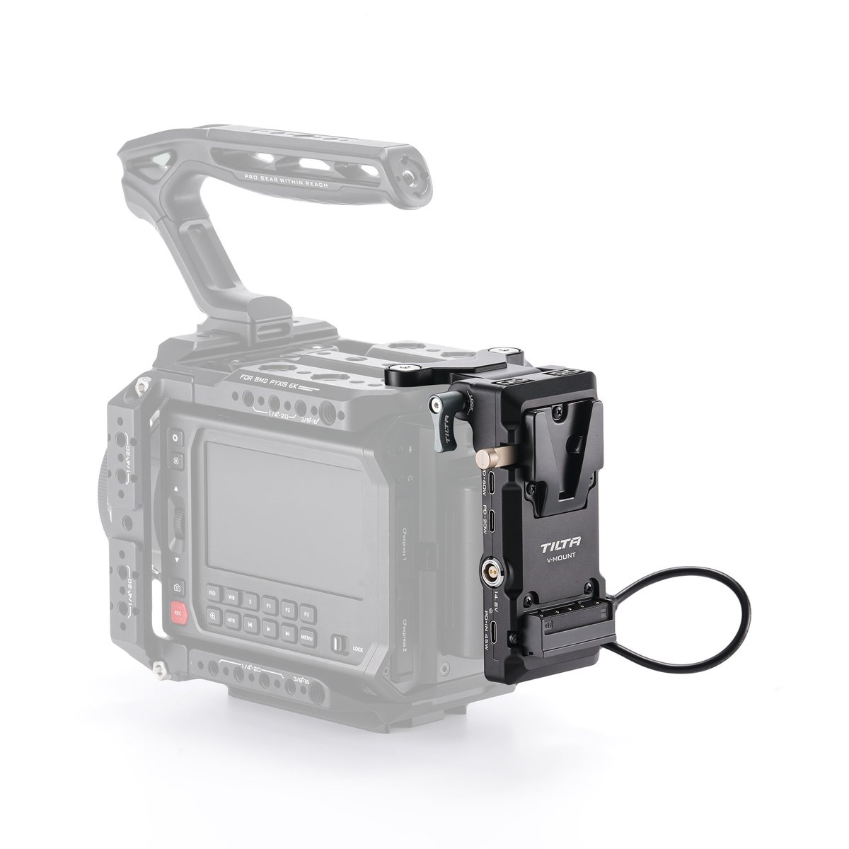 TILTA Blackmagic PYXIS 6K/12K用折りたたみ式 Vマウントバッテリー