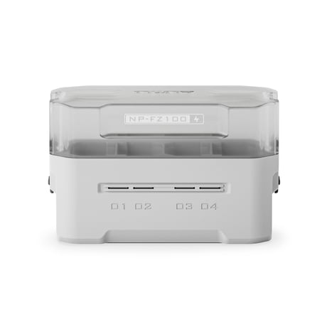 TILTA NP-FZ100用ポータブル4連充電器 Portable Charging Station  (4 Channel) – Off White (TBC-FZ100-OW)