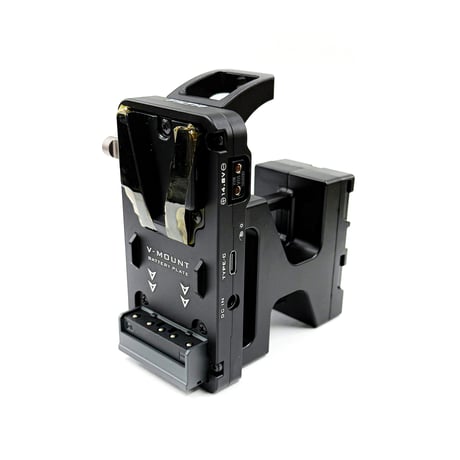 ソニー FX6用バッテリープレート ( Vマウント/ゴールドマウント)  (ES-T20-BTP)Battery Plate (D-Tap/2-pin Lemo/USB-C/DC IN)