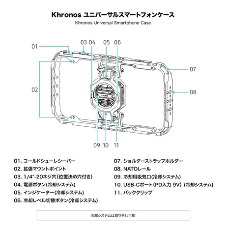 Khronos ユニバーサルスマートフォンケース アルティメットキット (TK-US-C-SG)
