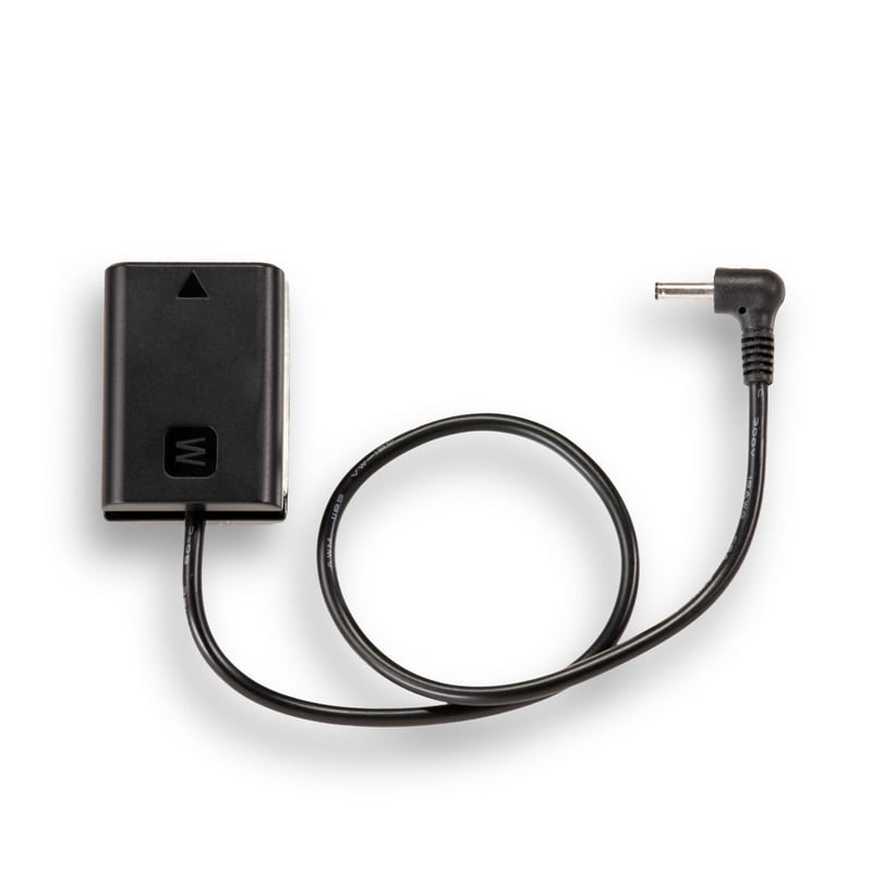 Sony NP-FW50 Dummy Battery to 3.5/1.35mm DC Mal