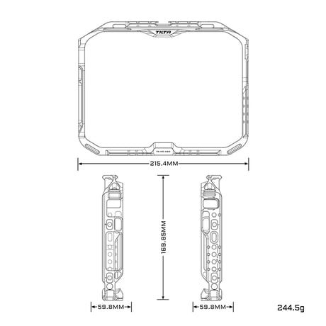 【在庫限り】Monitor Cage for Atomos Shogun Connect (TA-MC-ASC-B) アトモス SHOGUN CONNECT用ケージ
