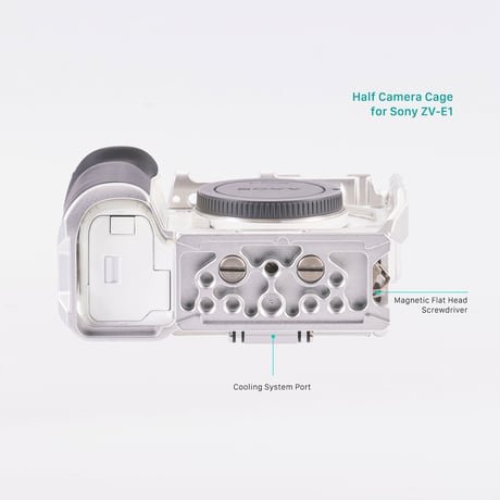 [在庫限り] Sony ZV-E1用ライトウェイトキット(ハーフケージ) Half Camera Cage for Sony ZV-E1 Lightweight Kit (TA-T35-A)