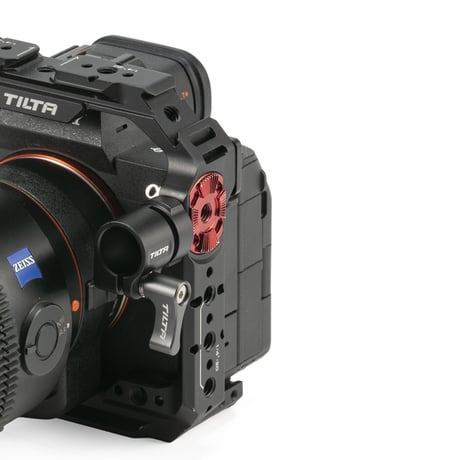 15mm Rod Holder to 1/4"-20 Adapter (Front Mounted) - Black (TA-15RH-1420F-B) 位置決めピン付き1/4"-20ネジ フロント