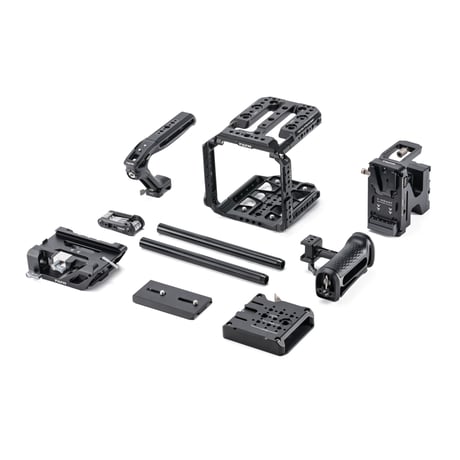 Blackmagic PYXIS 6K/12K用カメラケージ プロキット Vマウント (ES-T21-B-V) Camera Cage for Blackmagic PYXIS 6K Pro Kit