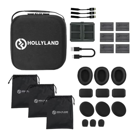 Hollyland Solidcom C1 Pro-3S (In-Ear version) (イヤホン対応/3人用/全二重ワイヤレスインカム/ノイズキャンセリング搭載)
