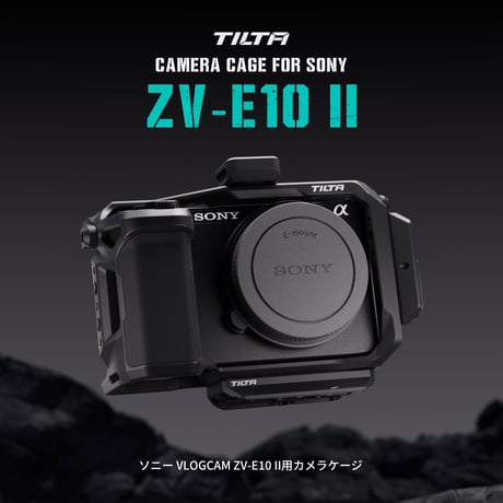ソニー VLOGCAM ZV-E10 II 用フルカメラケージ (TA-T69-FCC-B) Full Camera Cage for Sony ZV-E10 II