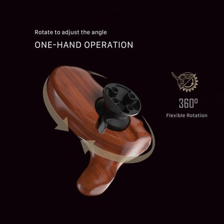 Tiltaing Advanced Side Wooden Handle Type IX – Black (One Pair) (TA-AWH9-P-B)